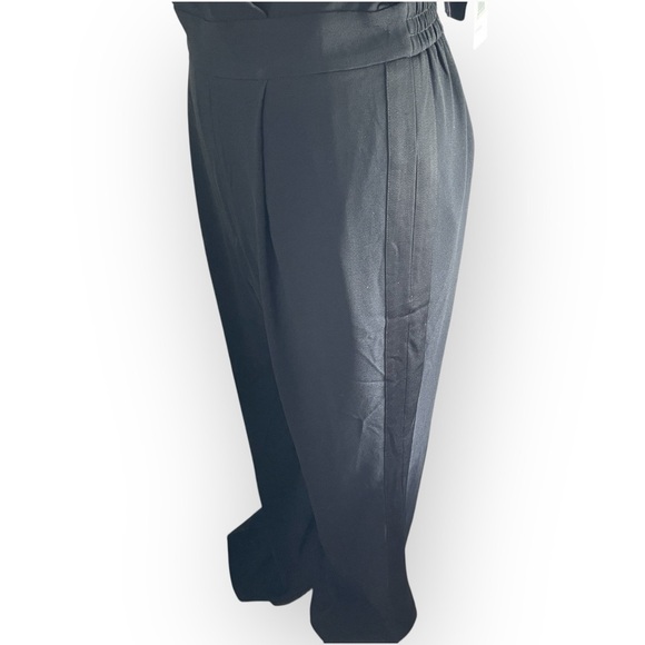 NWT VINCE Black Tuxedo Jumpsuit, Size 14 - Picture 8 of 15
